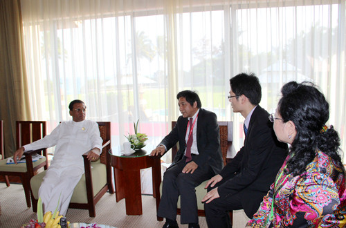 President Peng Long Made A Special Trip To Sri Lanka President Sirisa