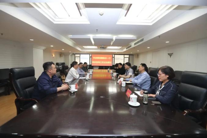 Team Education And Rectification | President Cai Shaogang And His Party Went To Jiangsu Legal Newspaper To Exchange And Discuss News And Publicity Work